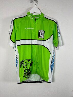 Capo Lagunitas IPA Cycling Jersey Green/White Polyester Mens Biking Shirt New 3X